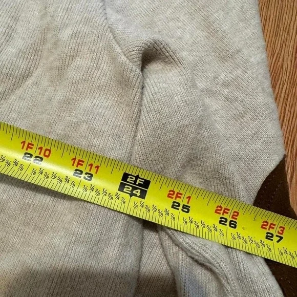 Polo Ralph Lauren Men's Sweater Shawl Neck Elbow Patch Preppy Cream Size XL - Picture 6 of 7